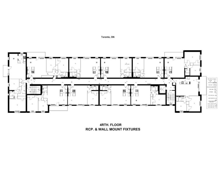 RCP & WALL MOUNT FIXTURES AsBuilt Floor Plans